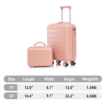 Load image into Gallery viewer, Spinner Luggage Set With Combination Lock