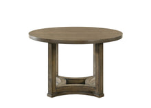 Load image into Gallery viewer, Solid Wood Frame Base Round Top Dining Table - Oak