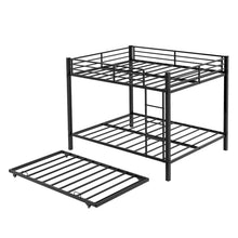 Load image into Gallery viewer, Bunk Bed For Kids, Convertible Frame With Ladders & Guardrail
