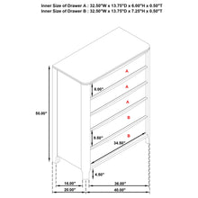 Load image into Gallery viewer, Verona - 5 Drawer Chest With - Walnut