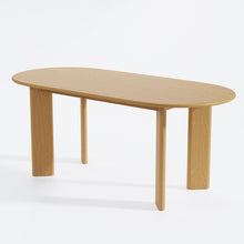 Load image into Gallery viewer, 66" Solid Wood Oval Dining Table - Natural