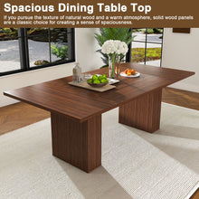 Load image into Gallery viewer, Rectangular Dining Table With Storage Base - Walnut