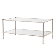 Load image into Gallery viewer, Mirrored Metal Rectangular Mirrored Coffee Table (402102) - Silver