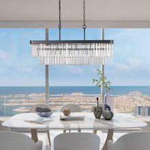 Load image into Gallery viewer, 33'' Chandelier Metal Ceiling Light - Black