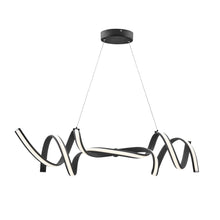 Load image into Gallery viewer, Two Light Metal LED Dimmable Chandelier - Black