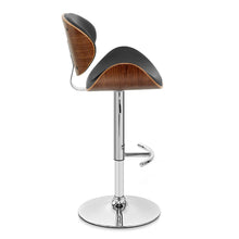 Load image into Gallery viewer, Swivel Low Back Adjustable Height Bar Chair - Black / Silver