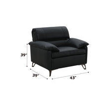 Load image into Gallery viewer, Eilene - Top Grain Leather Chair - Black