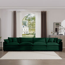 Load image into Gallery viewer, Modern Upholstered 4 Seater Fabric Sofa With Arm And Throw Pillows