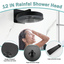Load image into Gallery viewer, Concealed Shower System 2 Function Set With Control Valve - Matte Black