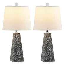 Load image into Gallery viewer, Geometric Table Lamps With Empire Shades (Set of 2) - Dark Gray