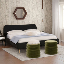 Load image into Gallery viewer, Roman - Curved Headboard Upholstered Platform Bed