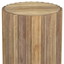 Load image into Gallery viewer, 20" Solid Wood Round End Table - Natural