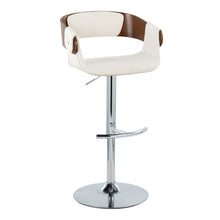 Load image into Gallery viewer, Elisa - Mid Century Modern Adjustable Barstool With Swivel With Rounded T Footrest (Set of 2)