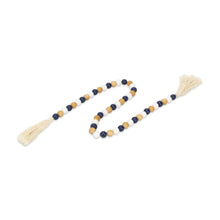Load image into Gallery viewer, Hand Painted Decorative Tassel - Blue / Natural / White
