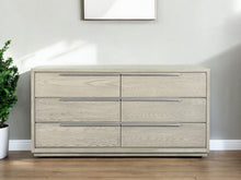 Load image into Gallery viewer, Solid Wood Six Drawer Double Dresser - Gray
