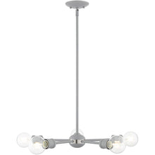 Load image into Gallery viewer, 11" Five Light Dimmable Chandelier With Shades - Gray