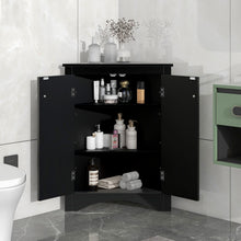 Load image into Gallery viewer, Triangle Bathroom Storage Cabinet With Adjustable Shelves, Freestanding Floor Cabinet For Home Kitchen