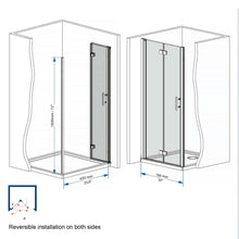 Load image into Gallery viewer, Bifold Shower Door