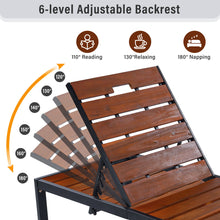 Load image into Gallery viewer, Outdoor Chaise With Adjustable Backrest