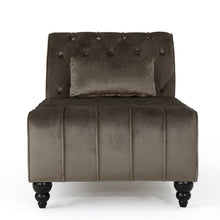Load image into Gallery viewer, Ethereala - Upholstered Velvet Chaise Lounge With Button Tufted