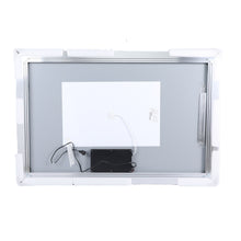 Load image into Gallery viewer, Aluminum Round Lighted Framed Bathroom Vanity Mirror - Silver