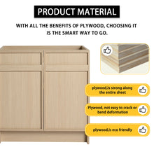 Load image into Gallery viewer, Freestanding Bathroom Vanity With Resin Sink & Soft Close Cabinet Doors