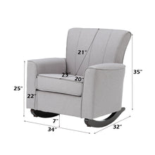 Load image into Gallery viewer, Denzell - Rocking Chair - Light Gray
