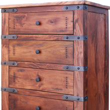 Load image into Gallery viewer, Solid Wood Five Drawer Chest - Natural
