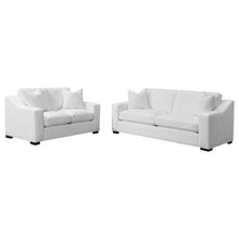 Load image into Gallery viewer, Chelan - 2 Piece Upholstered Sloped Arm Sofa Set - White