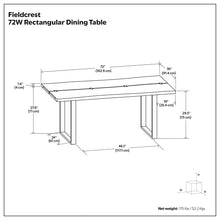 Load image into Gallery viewer, Fieldcrest - Handcrafted Dining Table