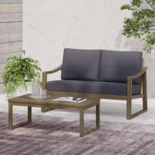 Load image into Gallery viewer, 4 Person Outdoor Seating Group With Water Resistant Cushions