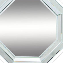 Load image into Gallery viewer, 28" Octagon Glass Framed Accent Mirror - Silver