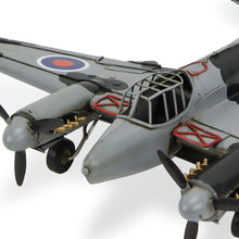 Load image into Gallery viewer, Hand Painted Model Airplane Tabletop Sculpture - Black / Gray
