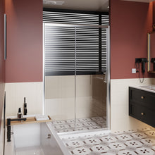 Load image into Gallery viewer, Single Sliding Shower Door With Handle - Chrome