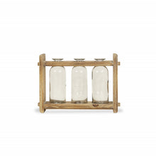 Load image into Gallery viewer, Jars in a Rack (Set of 3) - Brown