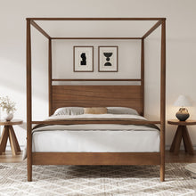 Load image into Gallery viewer, Canopy Bed Frame With 4 Posters
