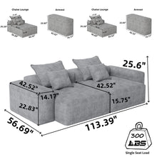 Load image into Gallery viewer, Modern Oversized Diy Combination Modular Sectional Sofa With Pillows