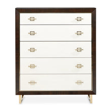 Load image into Gallery viewer, Belmont Place - 5-Drawer Chest - White / Dark Brown