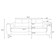 Load image into Gallery viewer, Oberle - 2 Piece Upholstered Sofa Set With Pocket Coil Seating - Charcoal
