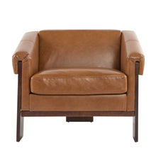 Load image into Gallery viewer, Sierra - Vintage Modern Accent Chair With Deep Cushions And Wide Armrests
