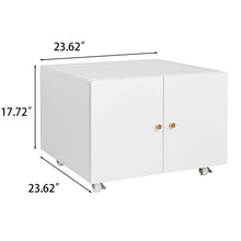 Load image into Gallery viewer, Office Furniture Copier Cabinet 2 Door Steel Copier Stand Mobile Pedestal File Printer Stand