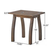 Load image into Gallery viewer, Kinesis - Outdoor Side Table With Slatted Top And Wood Frame