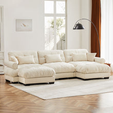 Load image into Gallery viewer, Super Comfort Oversized Modular Sectional Sofa With Movable Ottoman
