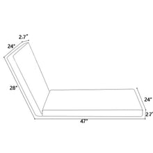 Load image into Gallery viewer, 2 Piece Outdoor Chaise Lounge Cushion Set, Replacement Cushions For Patio Furniture