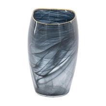 Load image into Gallery viewer, Abstract Swirl Art Table Vase - Charcoal