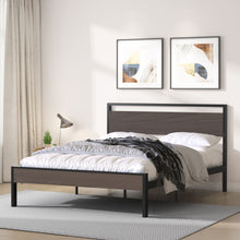 Load image into Gallery viewer, Ceres - Metal Bed With Wood Headboard & Footboard