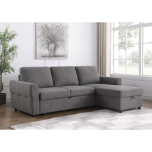 Load image into Gallery viewer, Kenna- Sleeper Sectional Sofa With Storage Ottoman