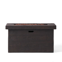 Load image into Gallery viewer, Custer - Rectangular Fire Pit 50, 000 Btu Magnesium Oxide - Brown