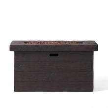 Load image into Gallery viewer, Custer - Rectangular Fire Pit 50, 000 Btu Magnesium Oxide - Brown