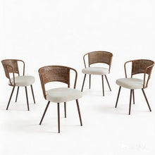 Load image into Gallery viewer, Farmhouse Style Wicker Dining Chair